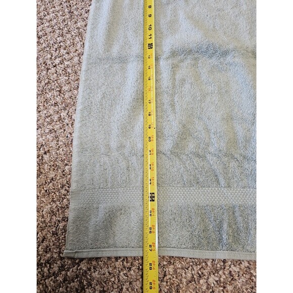 JC Penney Home Collection Masterpiece Green Bath & Hand Towel Set Vtg No Tags - Picture 3 of 7
